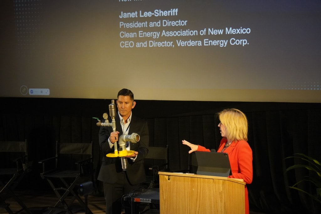 Stage demonstration during the Los Alamos Nuclear Forum